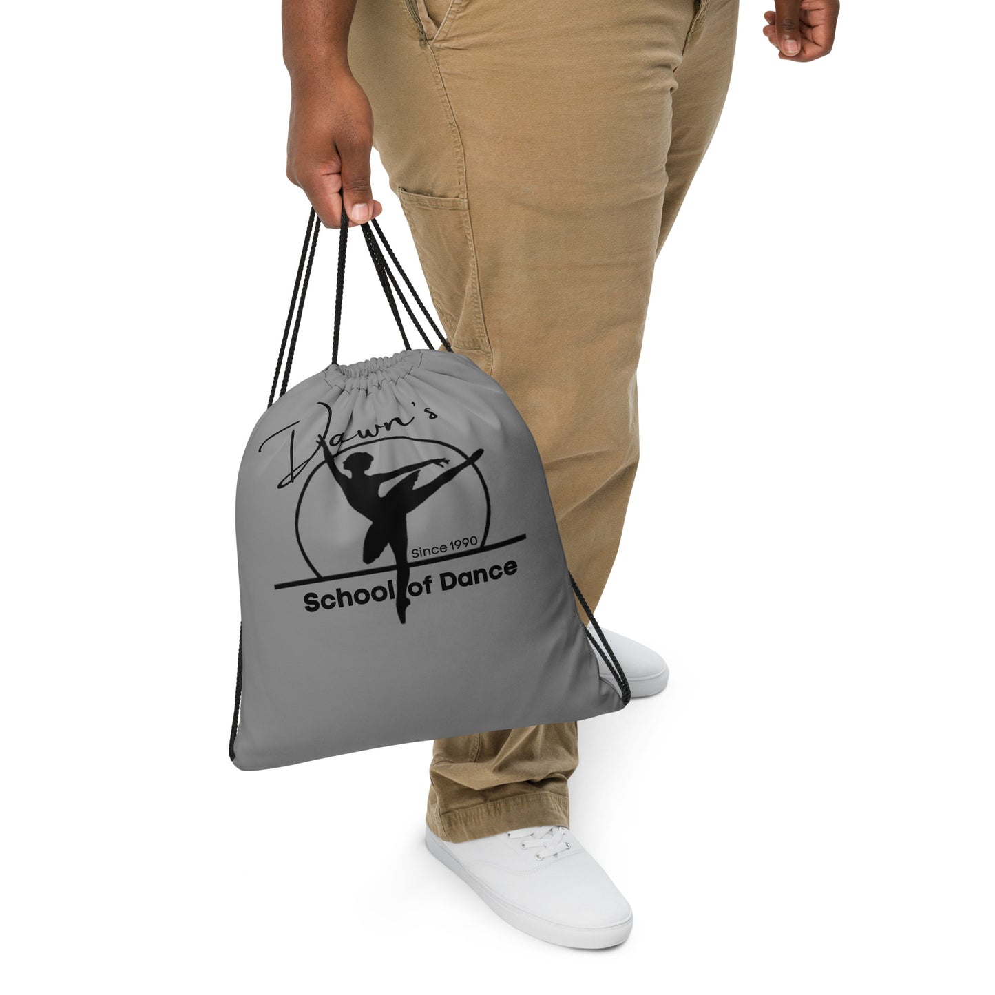 DSOD Logo- Black Drawstring Bag