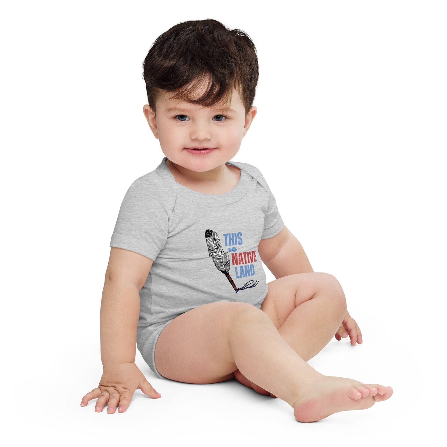 WS This Is Native Land Baby Short Sleeve Onesie