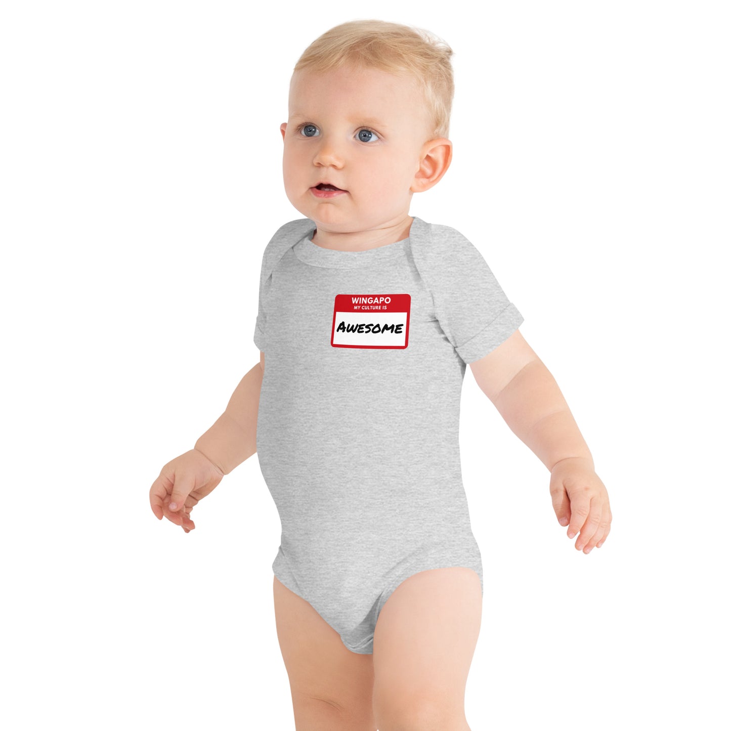 WS My Culture Is Awesome Baby Short Sleeve Onesie