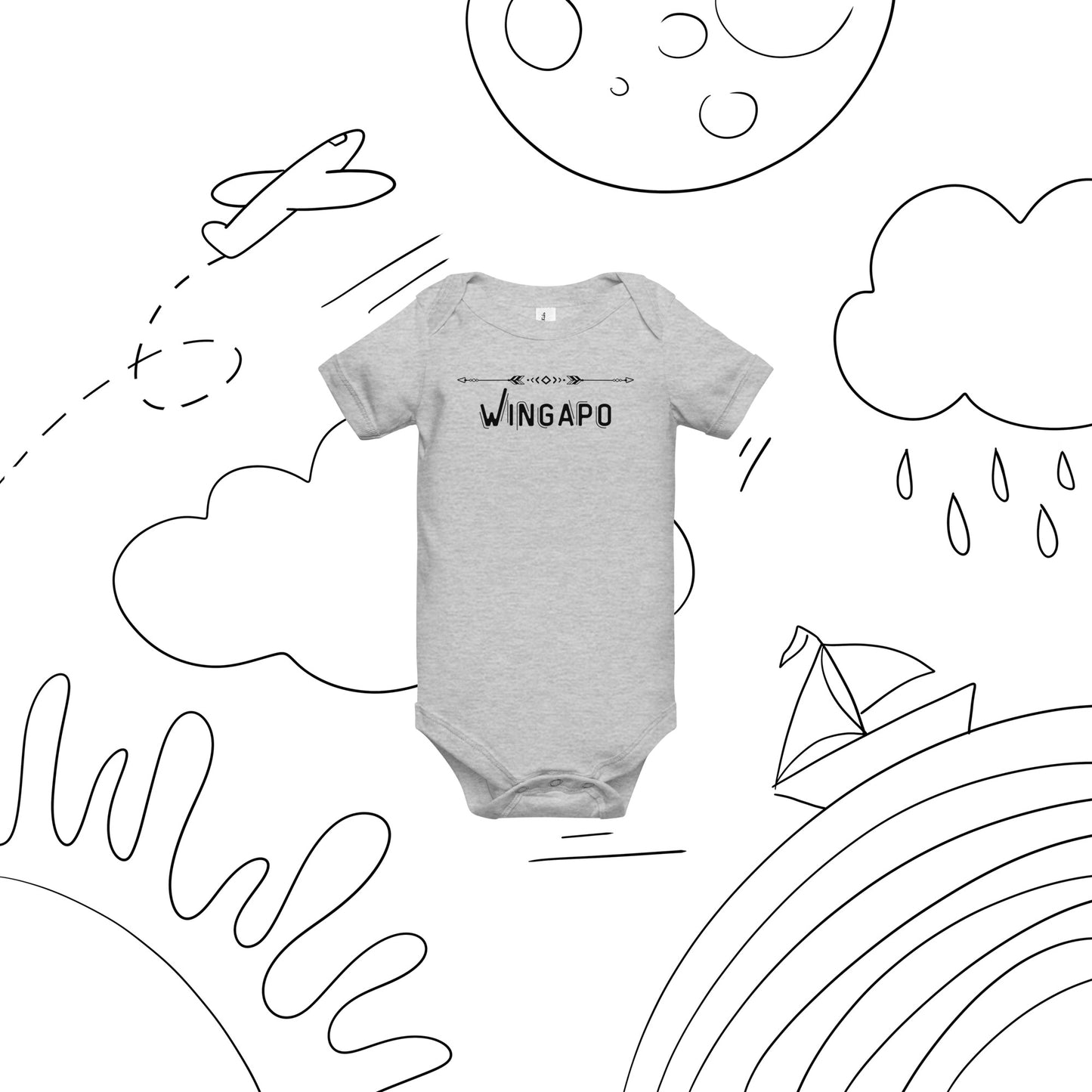 WS Wingapo Arrows Baby Onesie