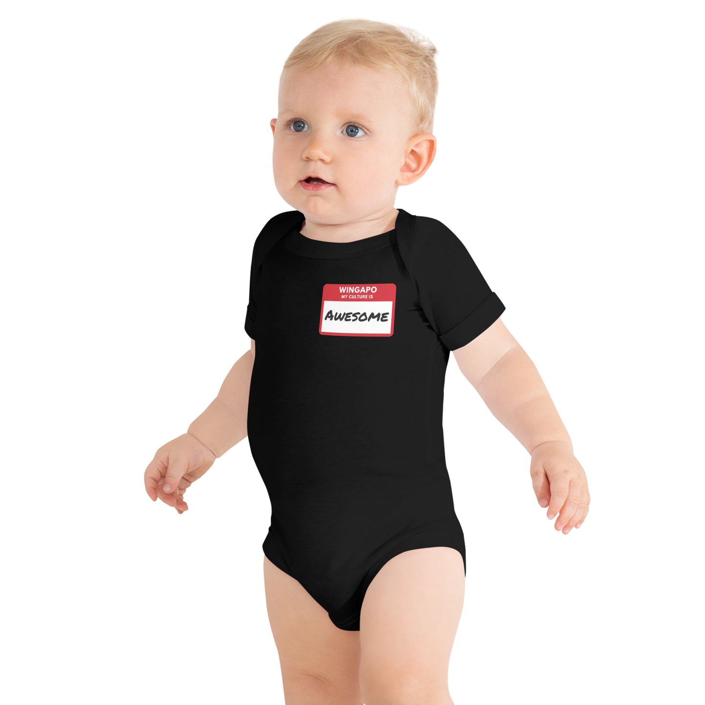 WS My Culture Is Awesome Baby Short Sleeve Onesie