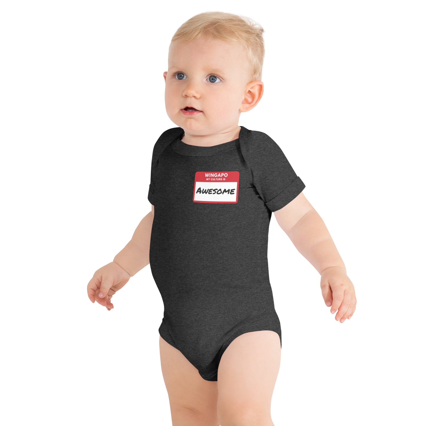 WS My Culture Is Awesome Baby Short Sleeve Onesie
