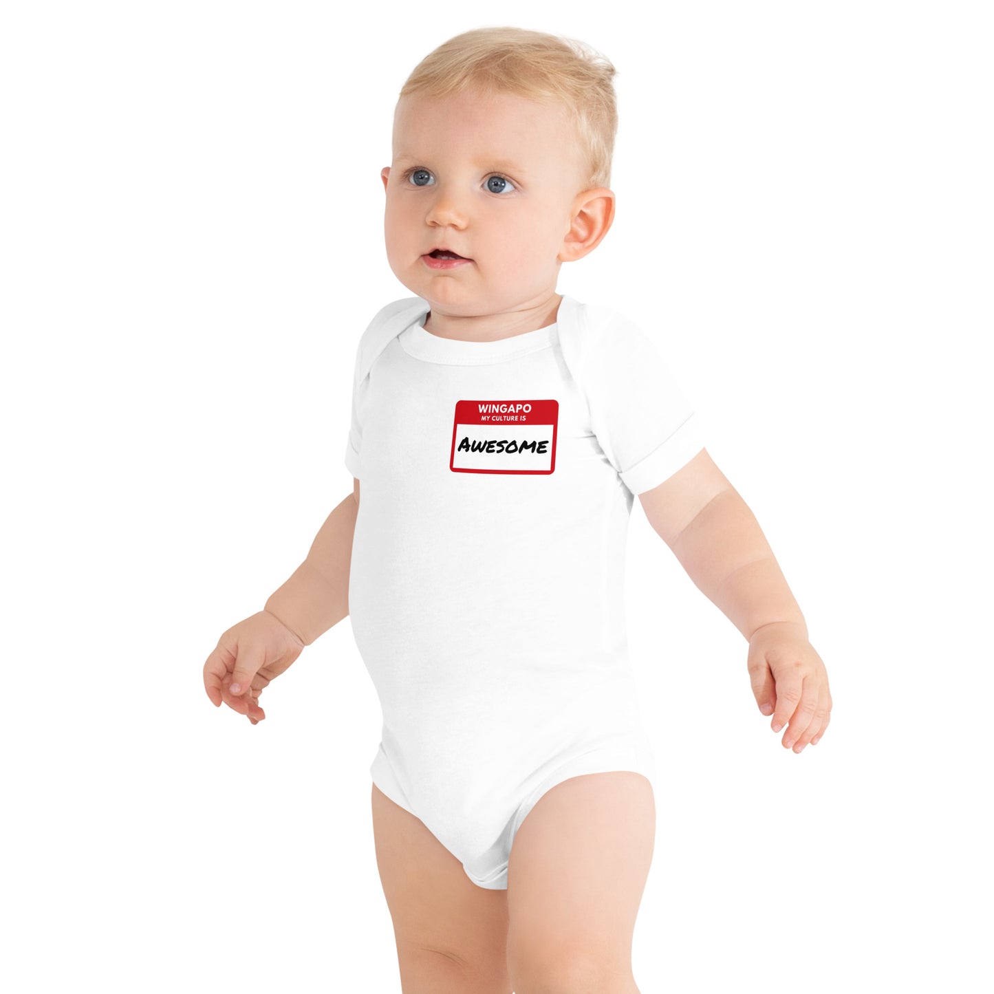 WS My Culture Is Awesome Baby Short Sleeve Onesie