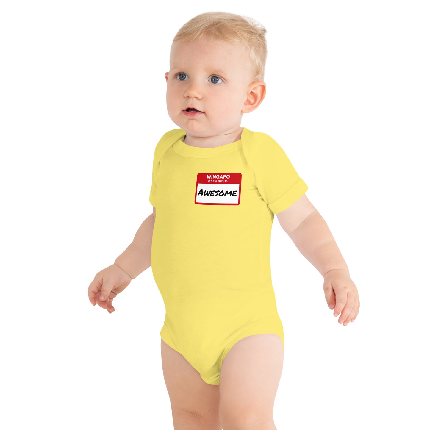 WS My Culture Is Awesome Baby Short Sleeve Onesie