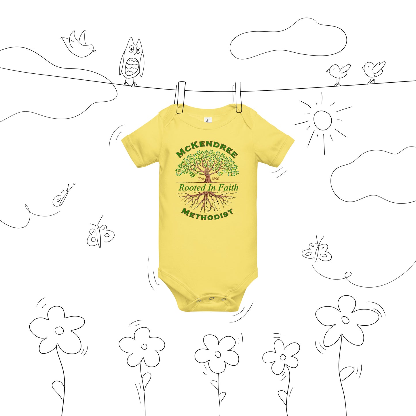 MM Logo Baby Unisex Onesie