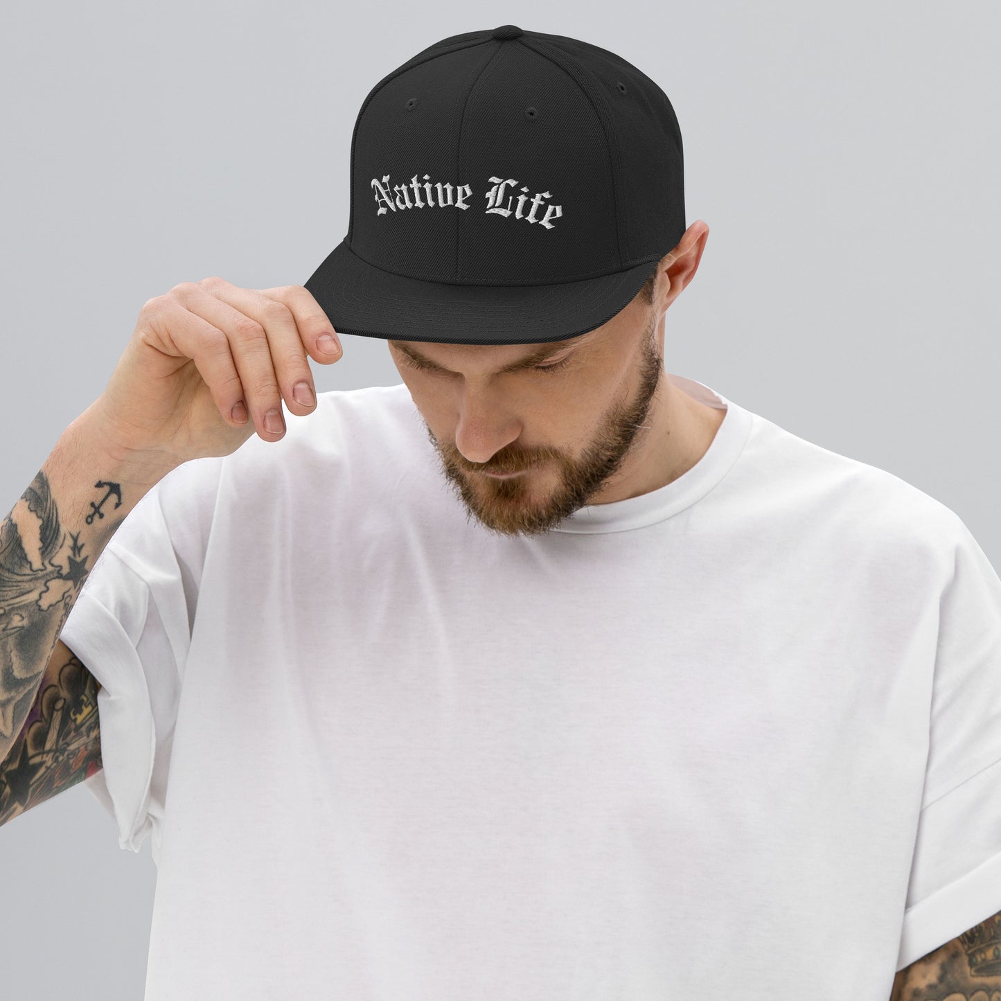 WS Native Life Embroidered Snapback Hat