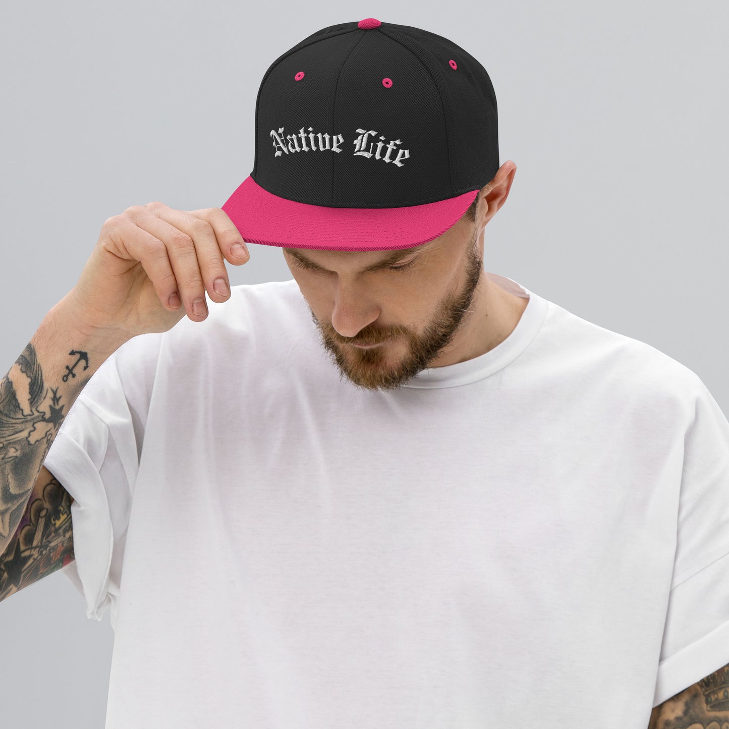 WS Native Life Embroidered Snapback Hat