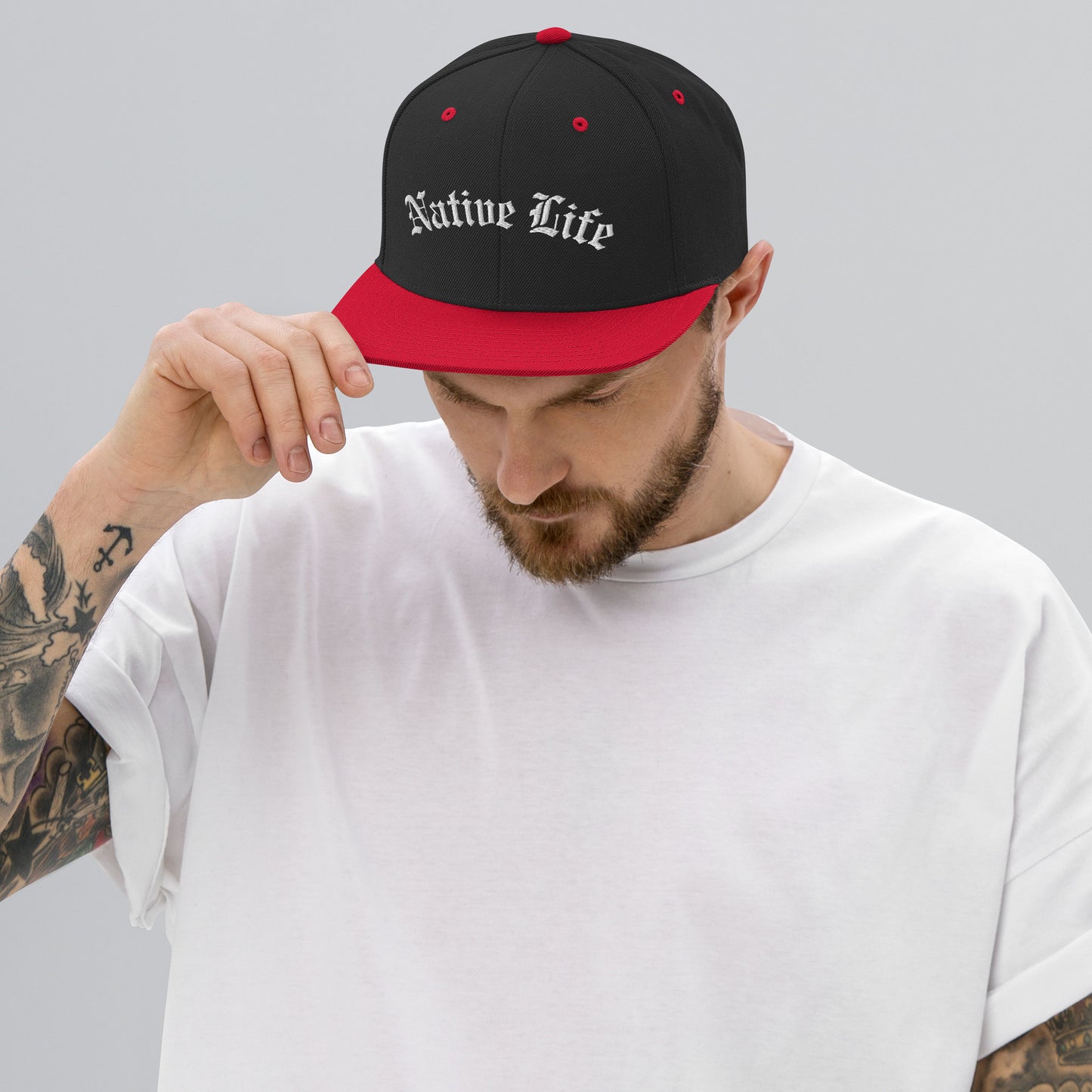 WS Native Life Embroidered Snapback Hat