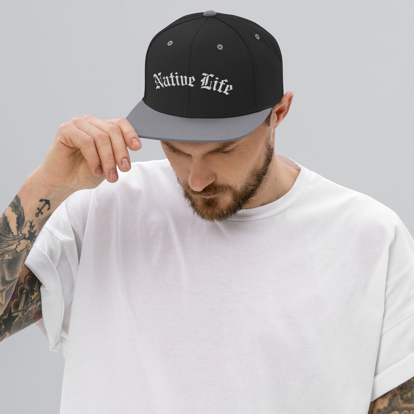 WS Native Life Embroidered Snapback Hat