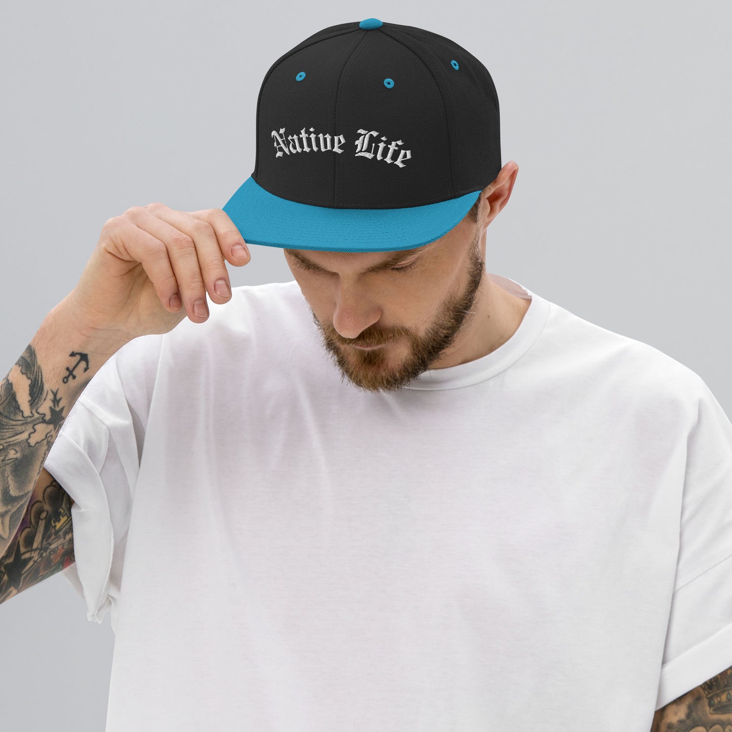 WS Native Life Embroidered Snapback Hat