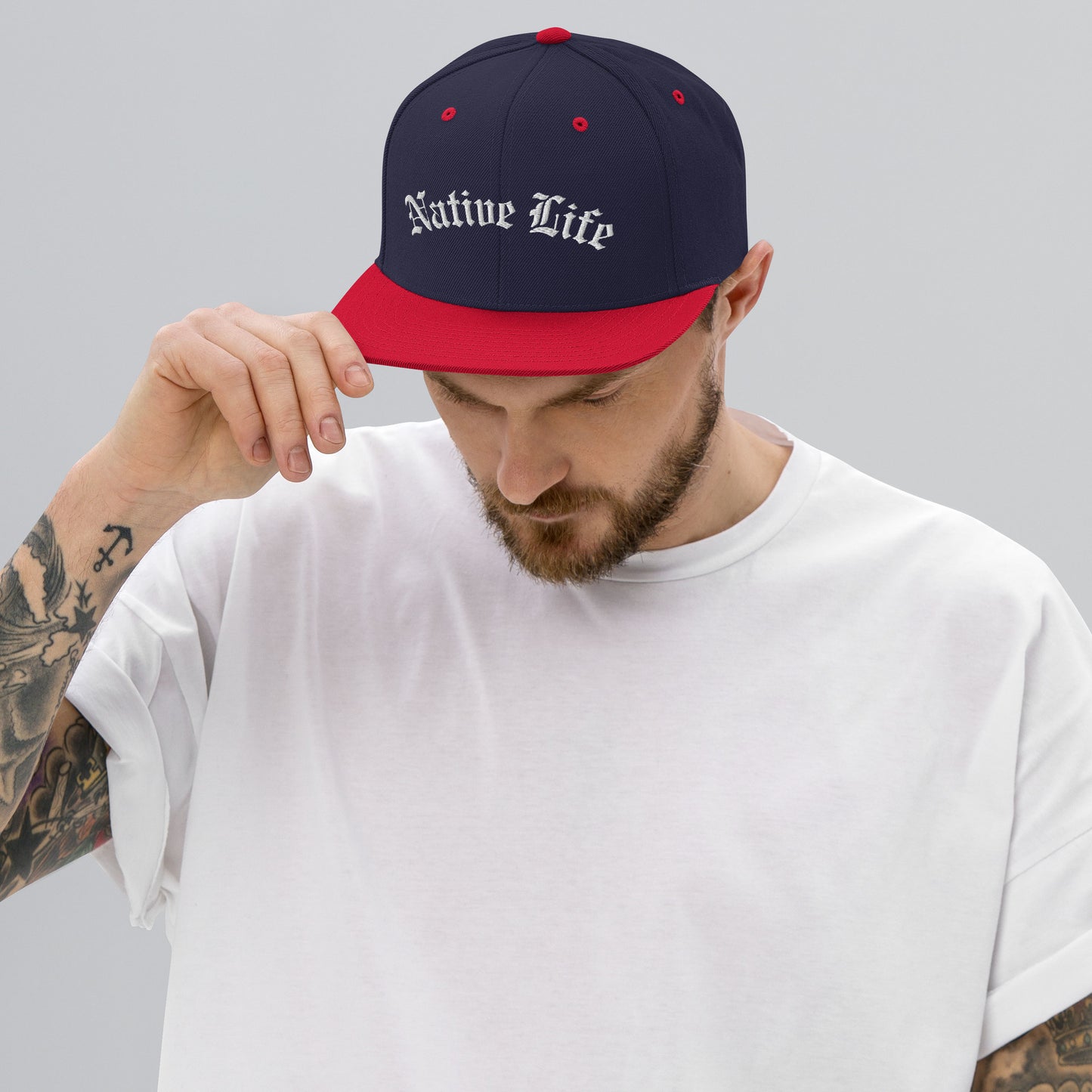 WS Native Life Embroidered Snapback Hat