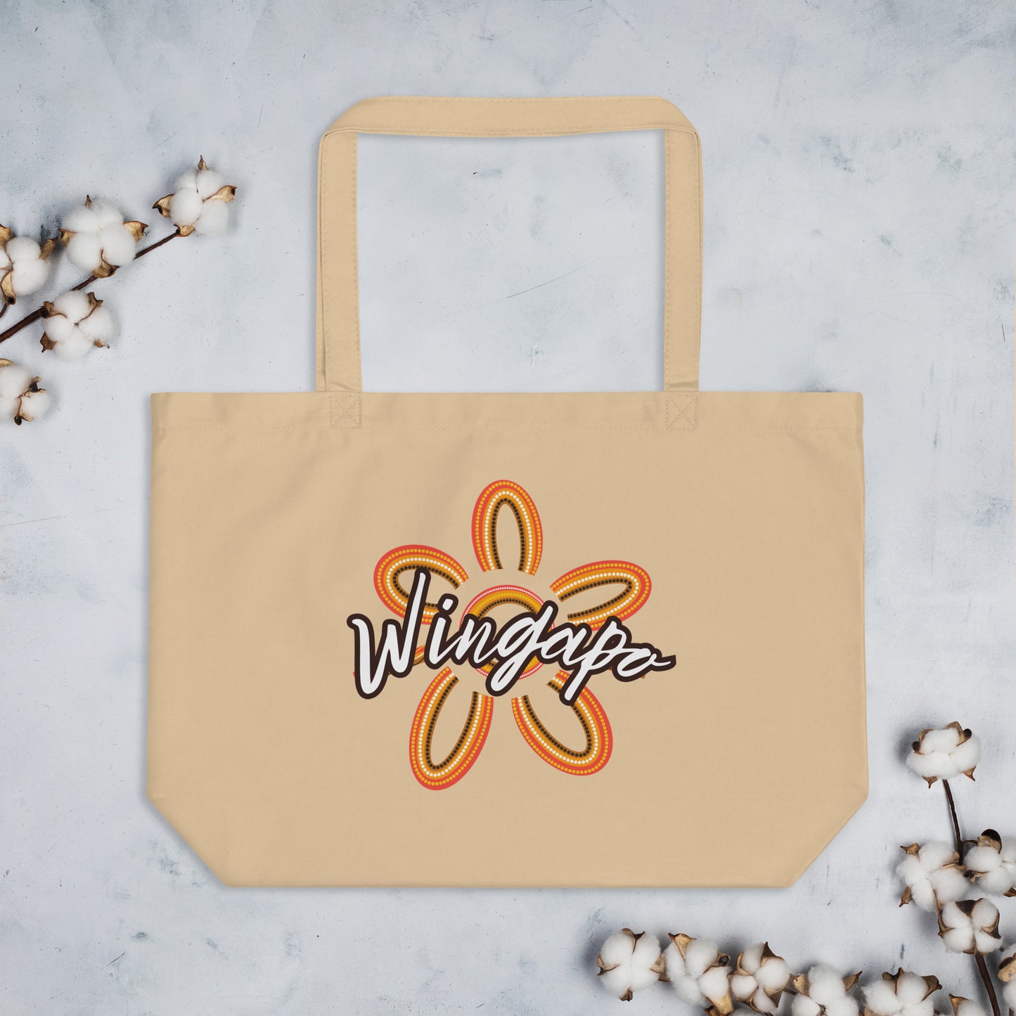 WS Wingapo Flower XL Organic Tote
