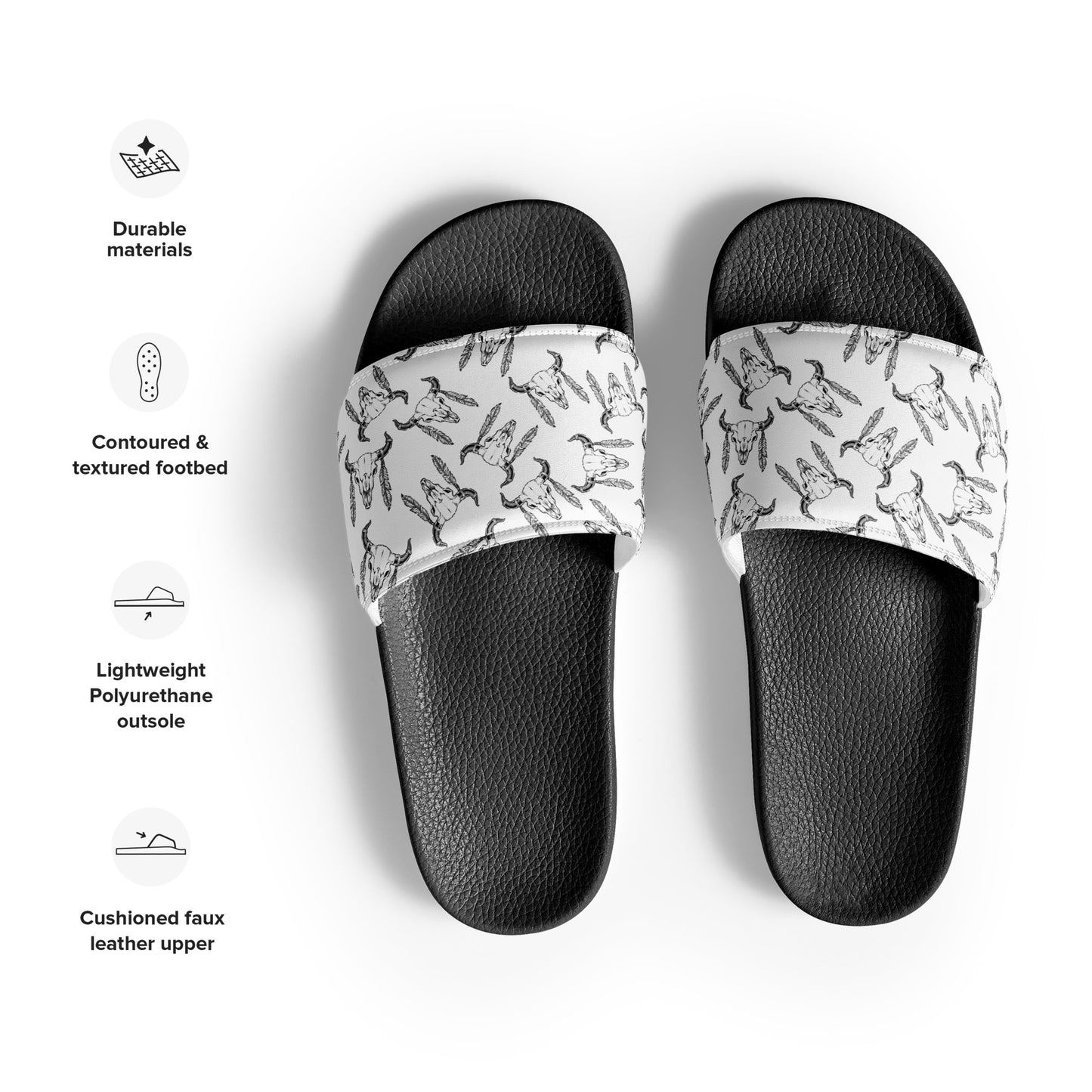WS Men’s Slides (Skull & Feathers)