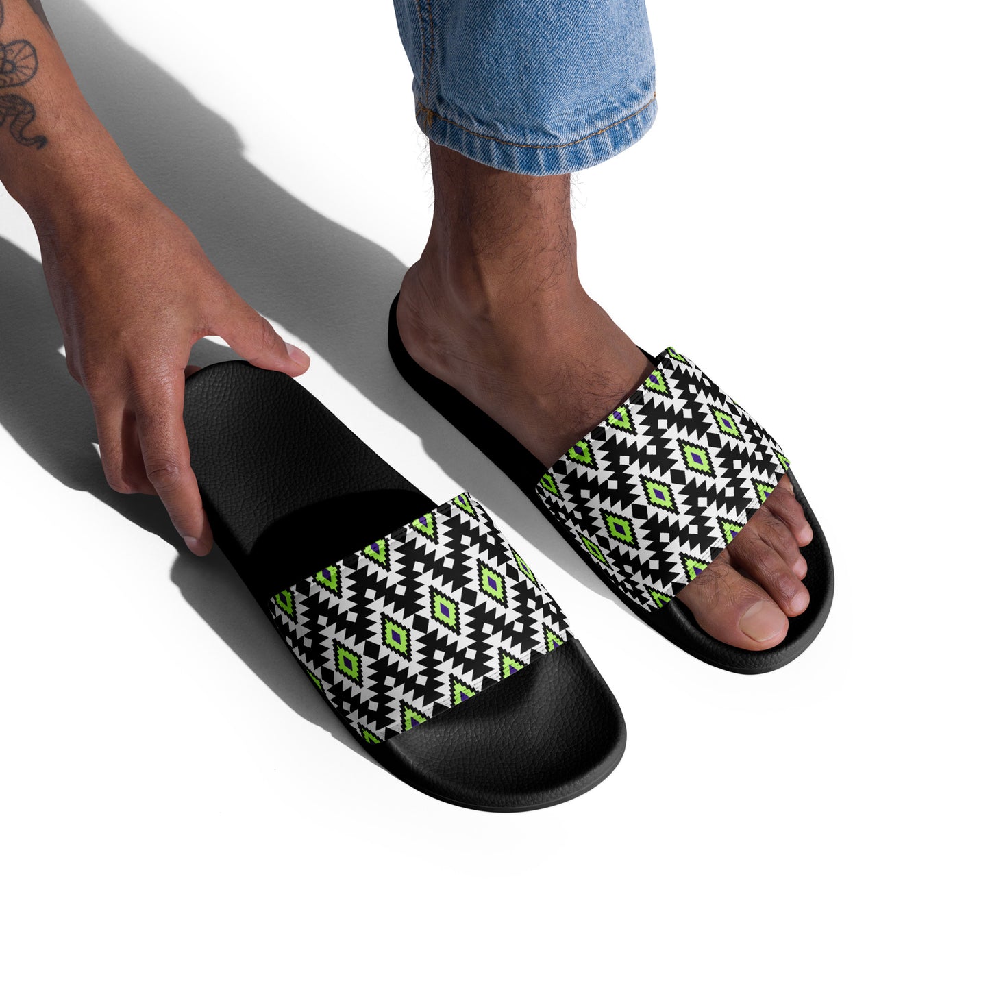 WS Men’s Slides (Black Tribal)
