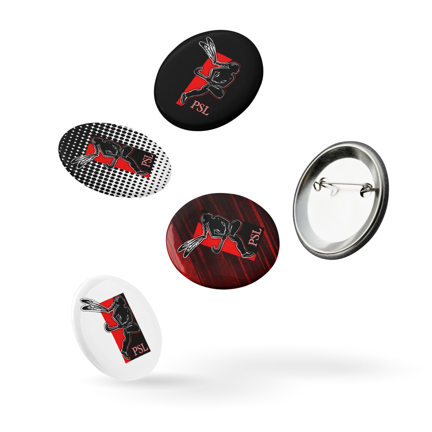 PSL Set of 5 Pin Buttons