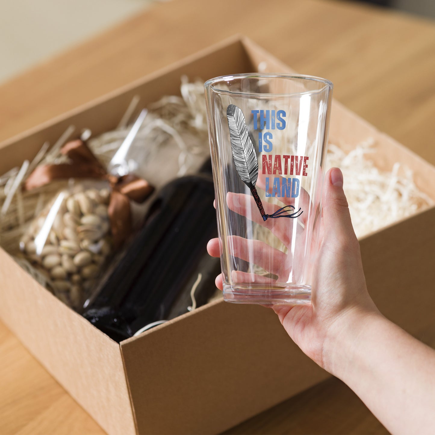 WS This Is Native Land Pint Glass