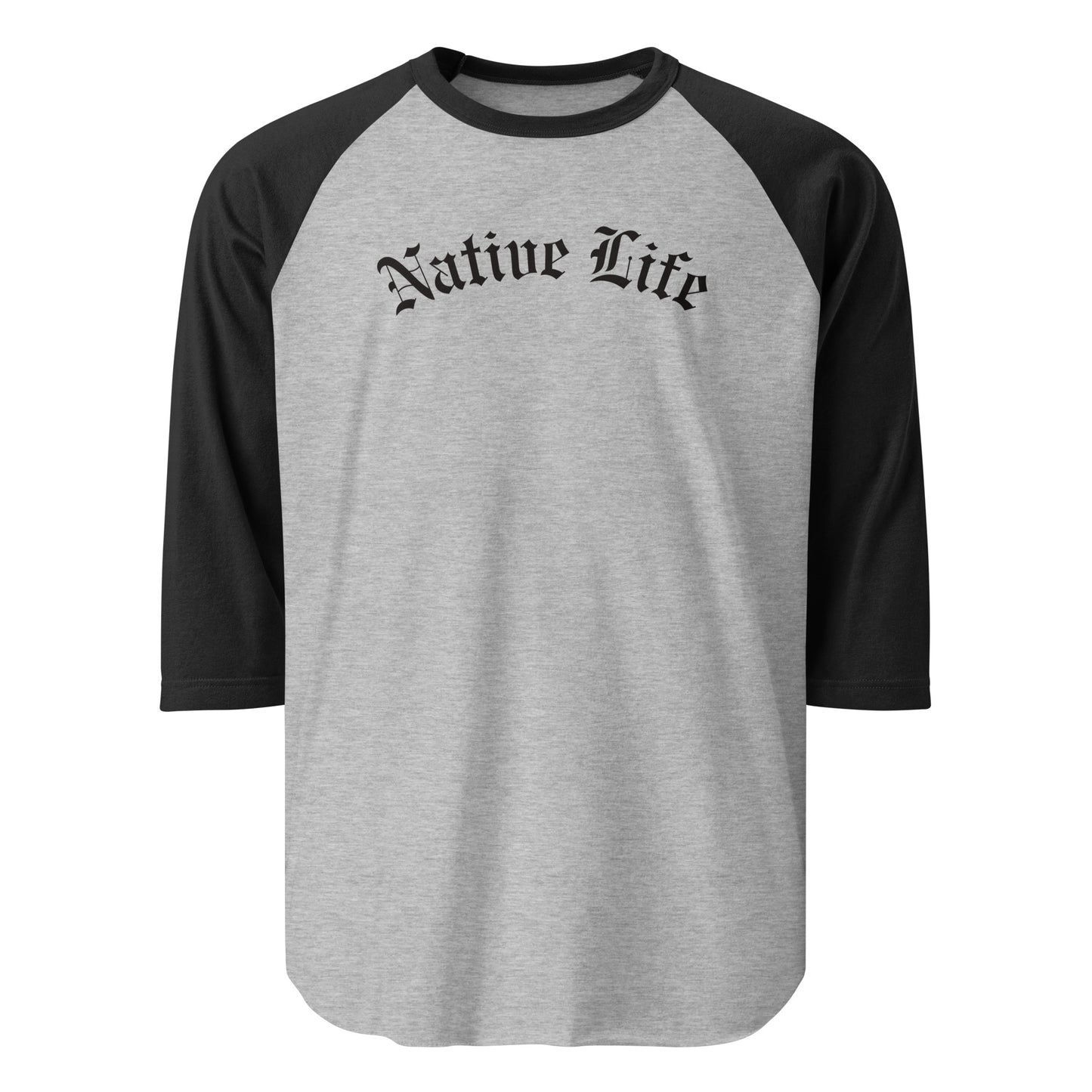 WS Native Life Unisex 3/4 Sleeve Raglan Tee