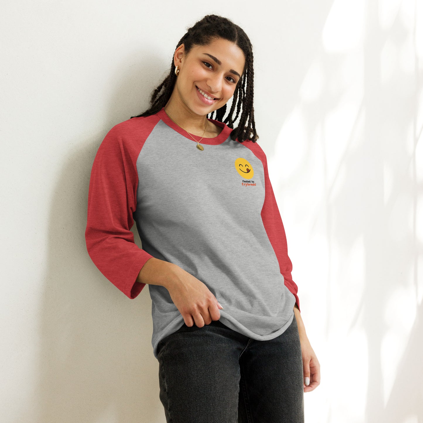WS Fueled By Frybread Unisex 3/4 Sleeve Raglan Tee