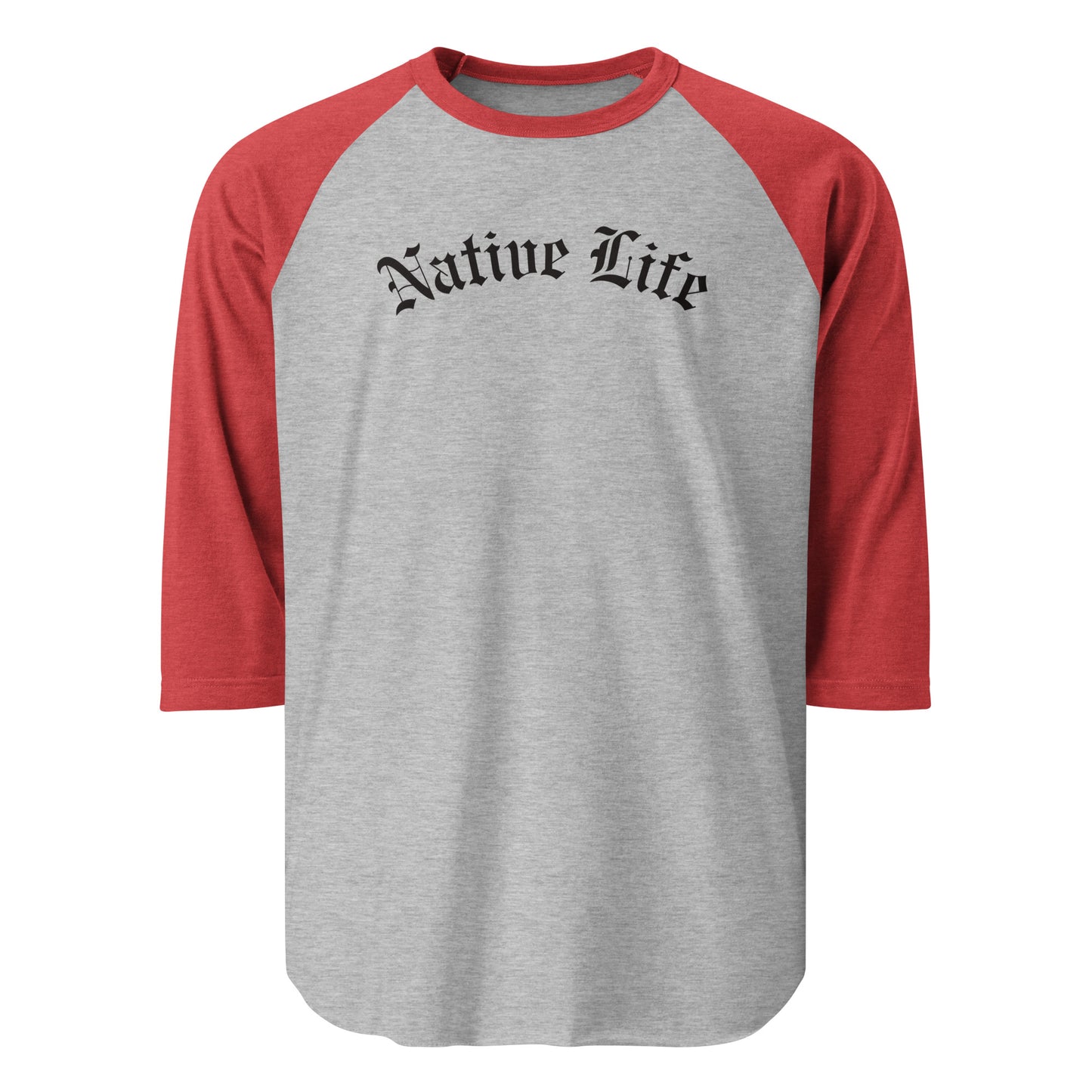 WS Native Life Unisex 3/4 Sleeve Raglan Tee
