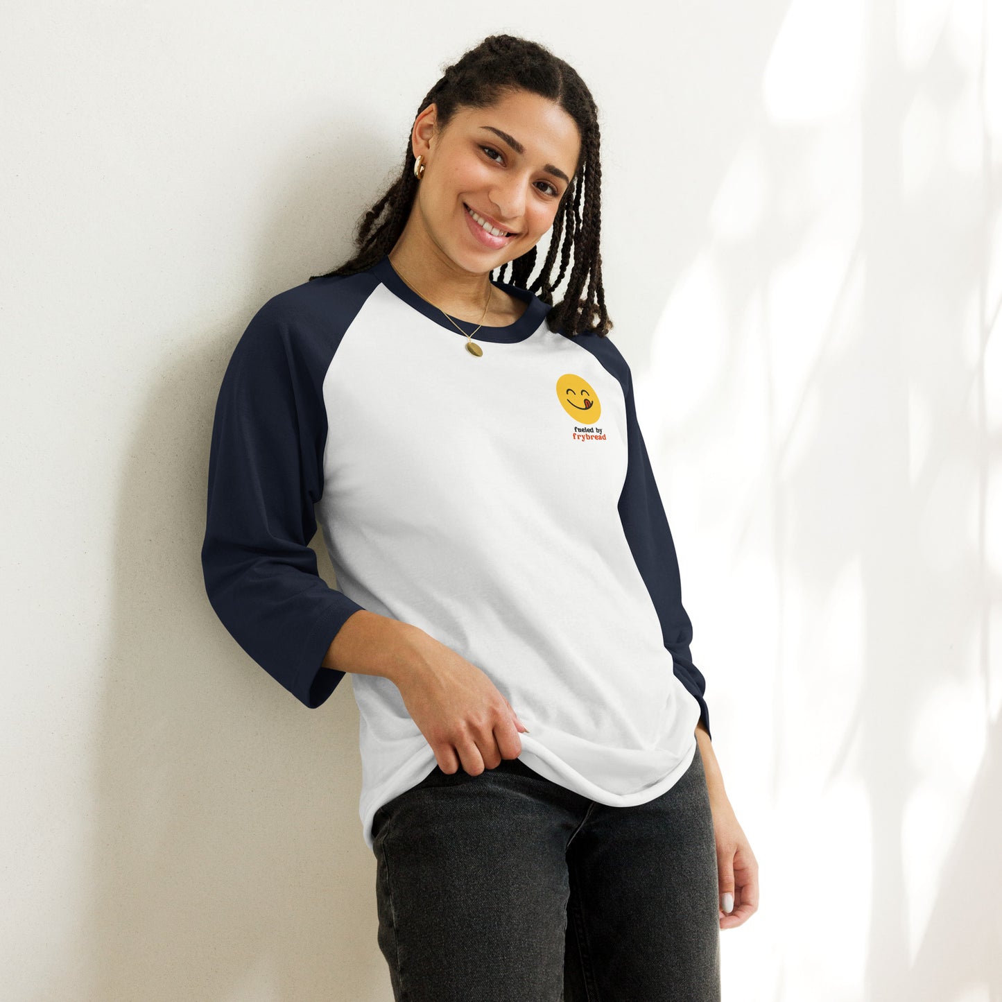 WS Fueled By Frybread Unisex 3/4 Sleeve Raglan Tee