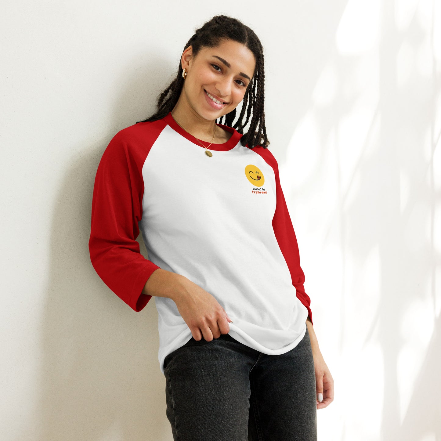 WS Fueled By Frybread Unisex 3/4 Sleeve Raglan Tee