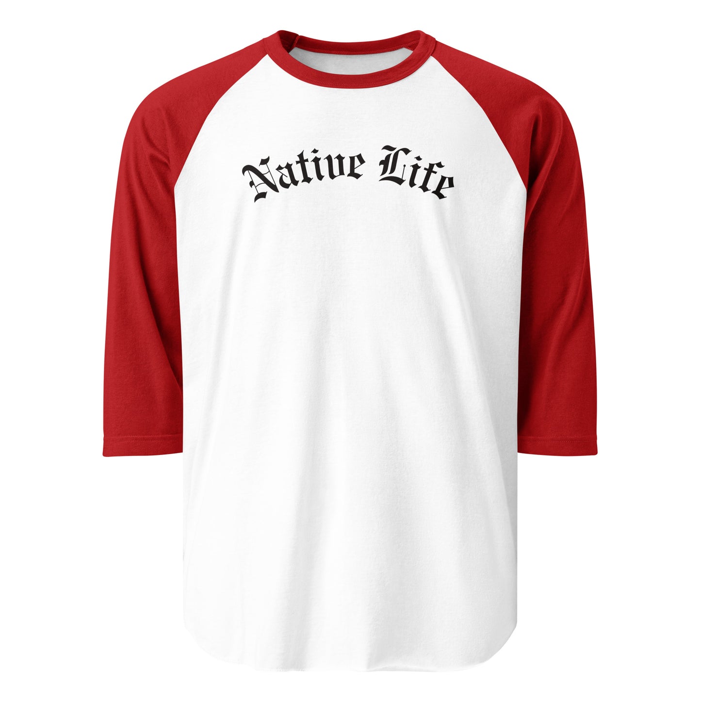 WS Native Life Unisex 3/4 Sleeve Raglan Tee