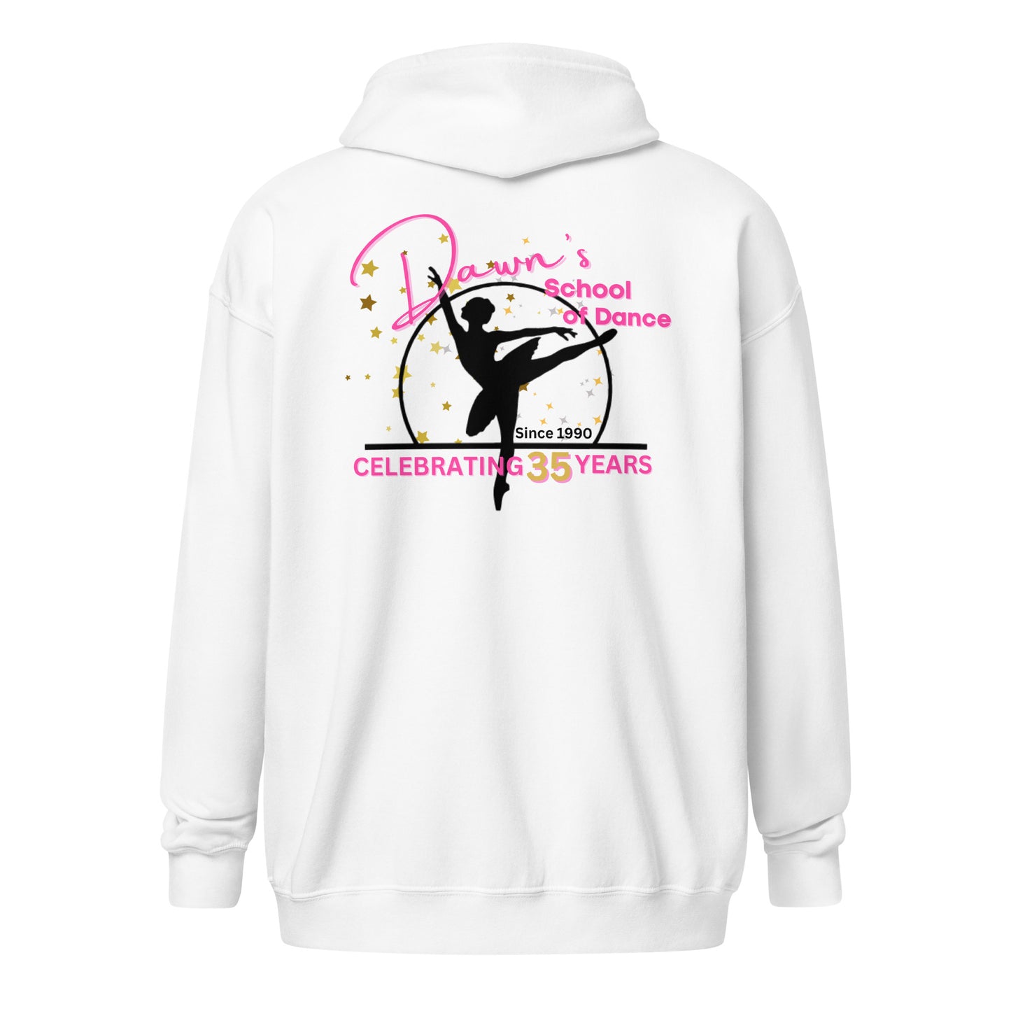 DSOD Logo- 35 Yr Star/Front Logo Unisex Zip Hoodie