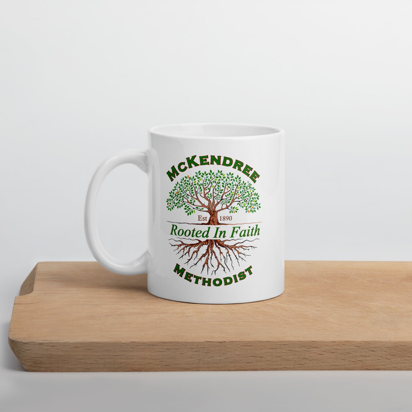 MM Logo White Glossy Mug