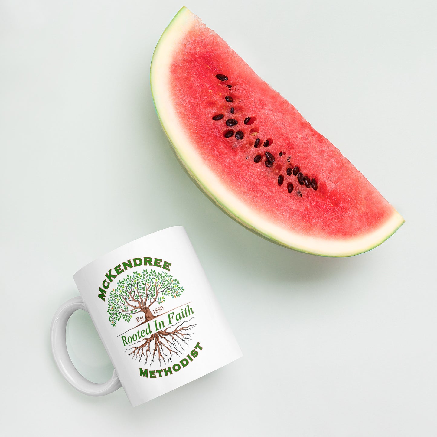 MM Logo White Glossy Mug