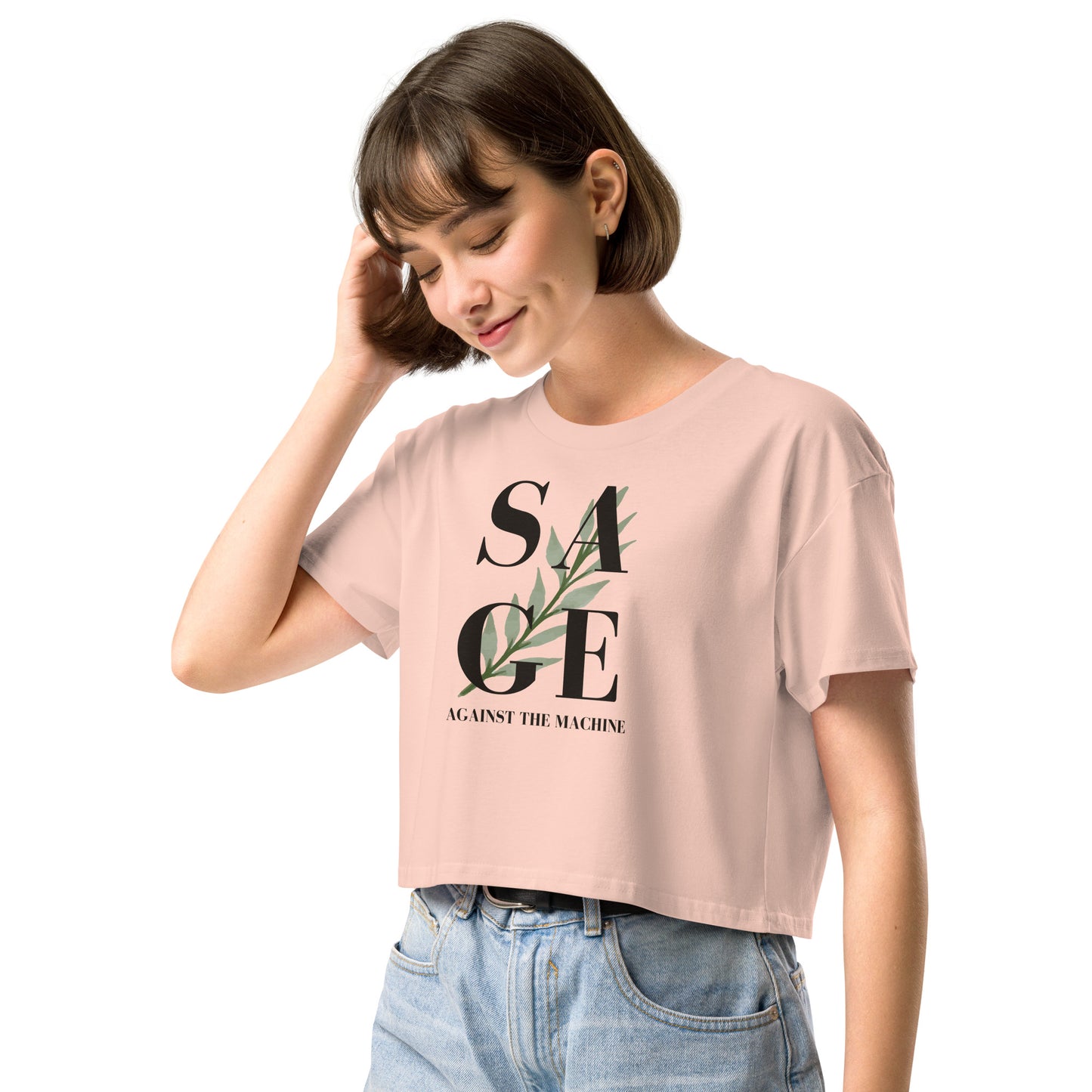 WS Sage Against Women’s Crop Top