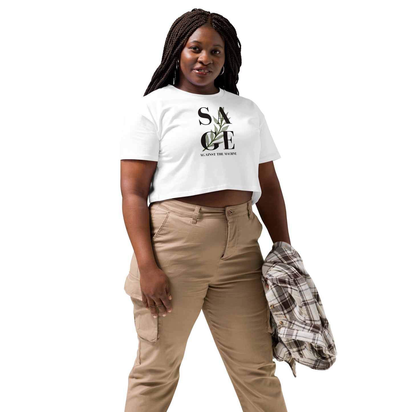 WS Sage Against Women’s Crop Top