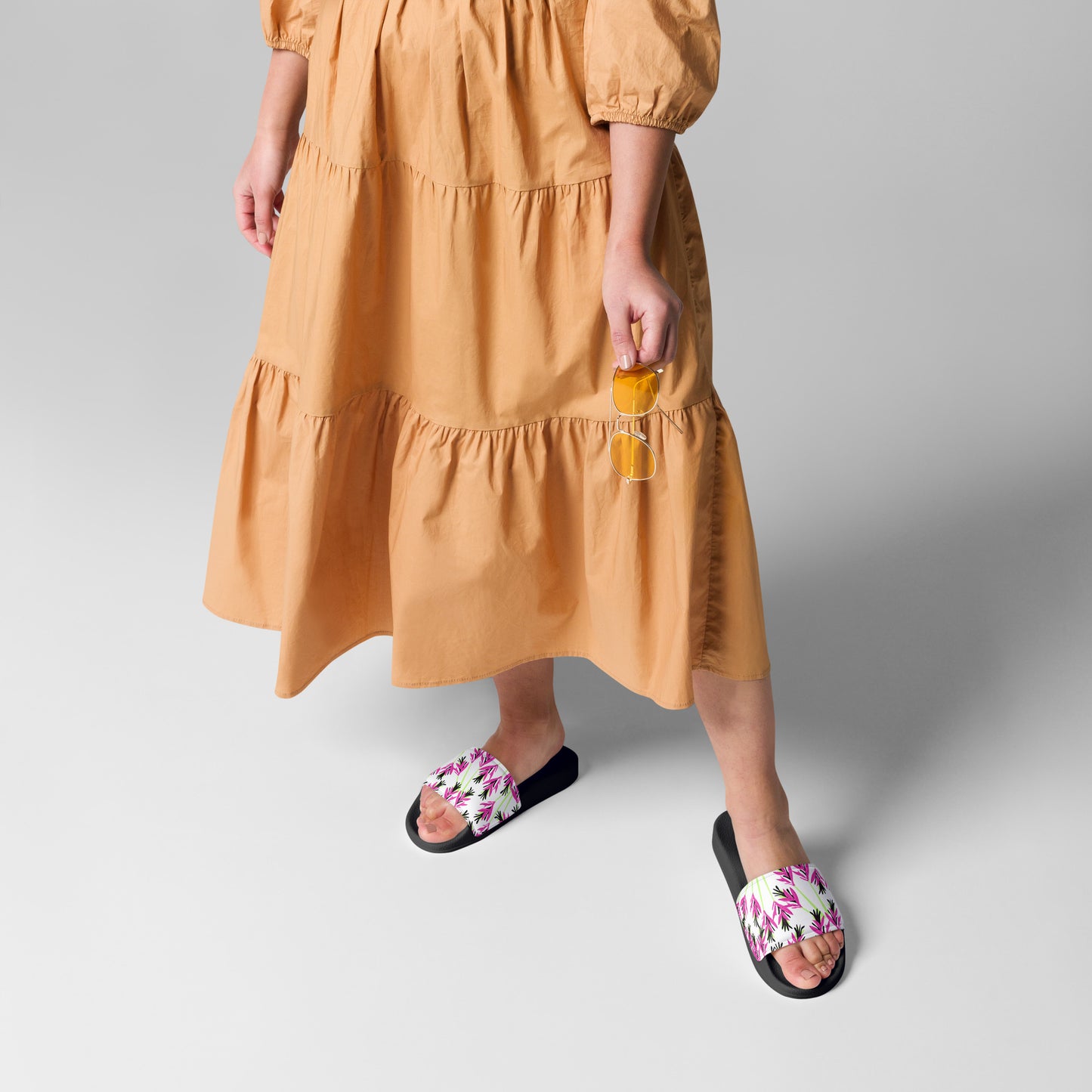 WS Women's Slides (Pink Floral)