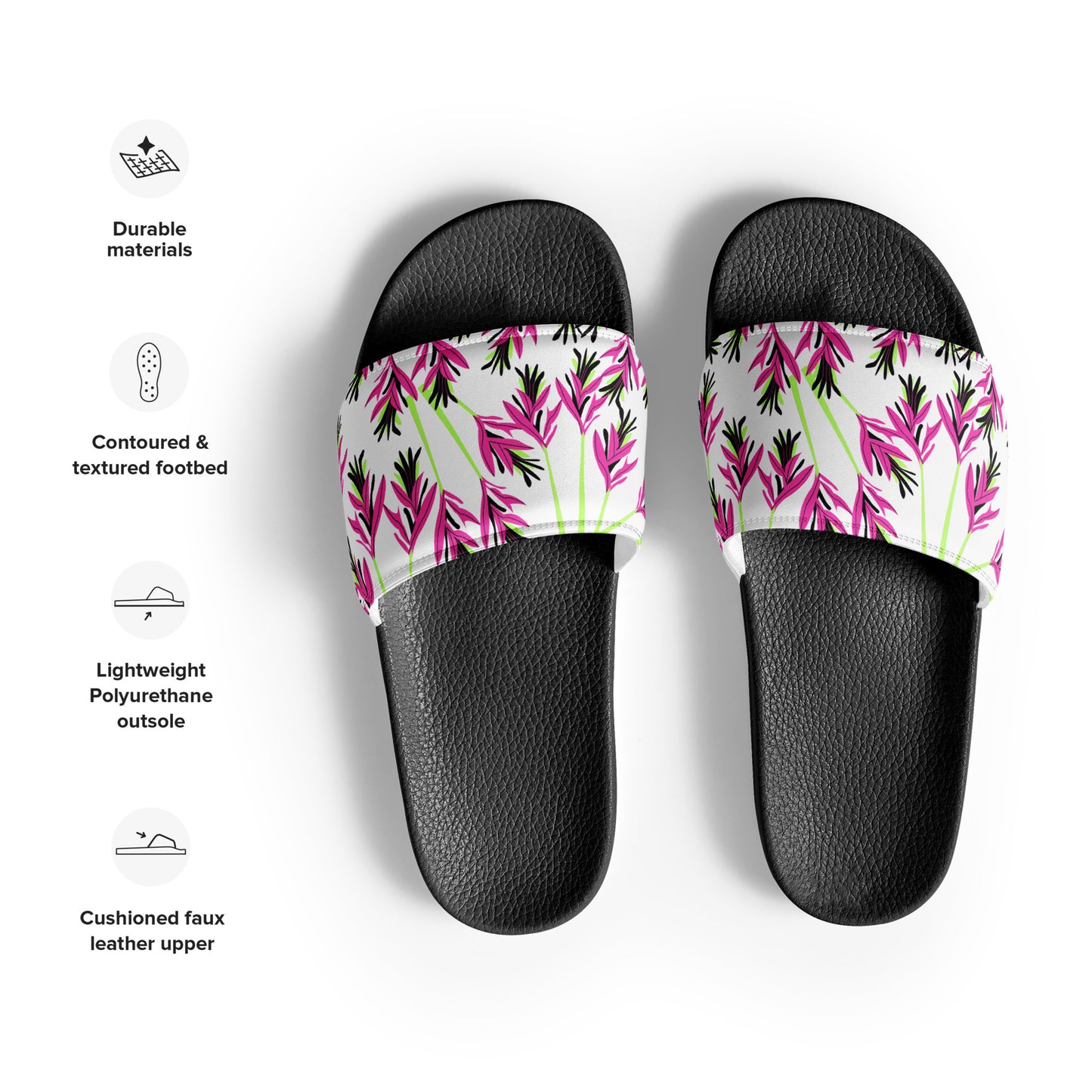 WS Women's Slides (Pink Floral)