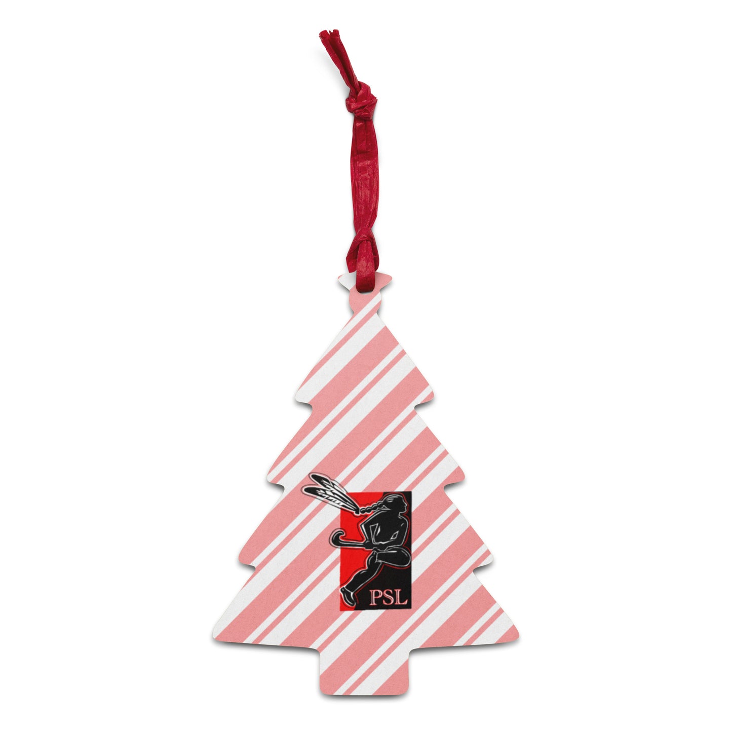 PSL Ornament & Magnet - Candy Cane Stripes (Wooden)