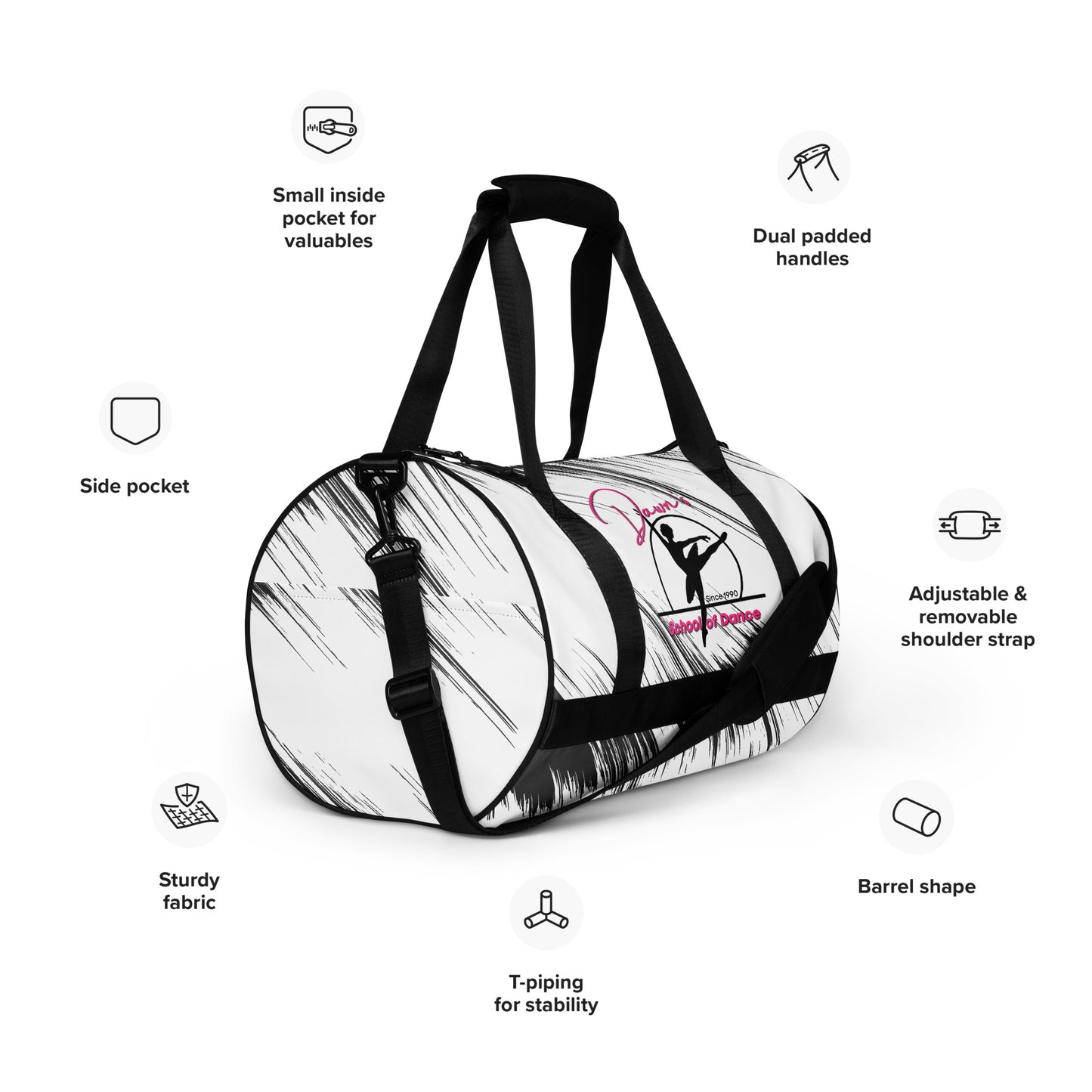 DSOD Logo- Pink Gym Bag