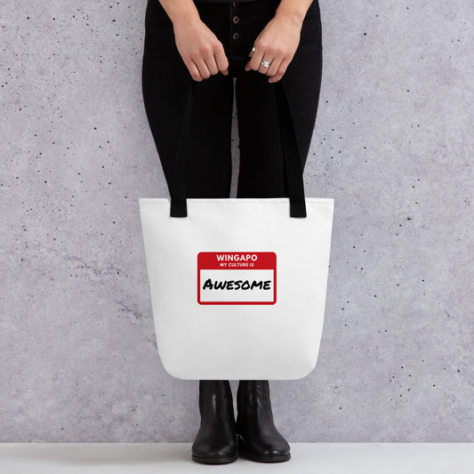 WS My Culture Is Awesome Tote Bag
