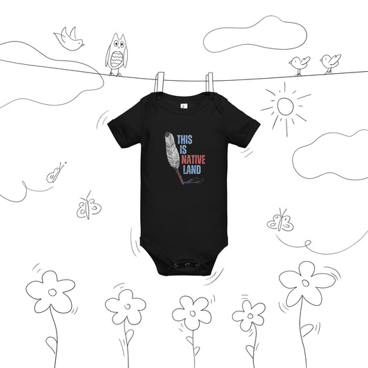 WS This Is Native Land Baby Short Sleeve Onesie
