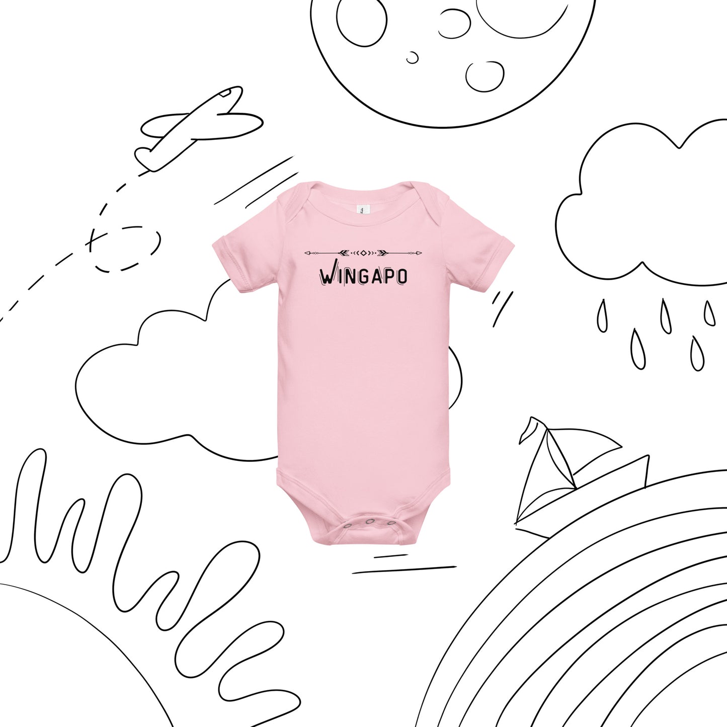 WS Wingapo Arrows Baby Onesie