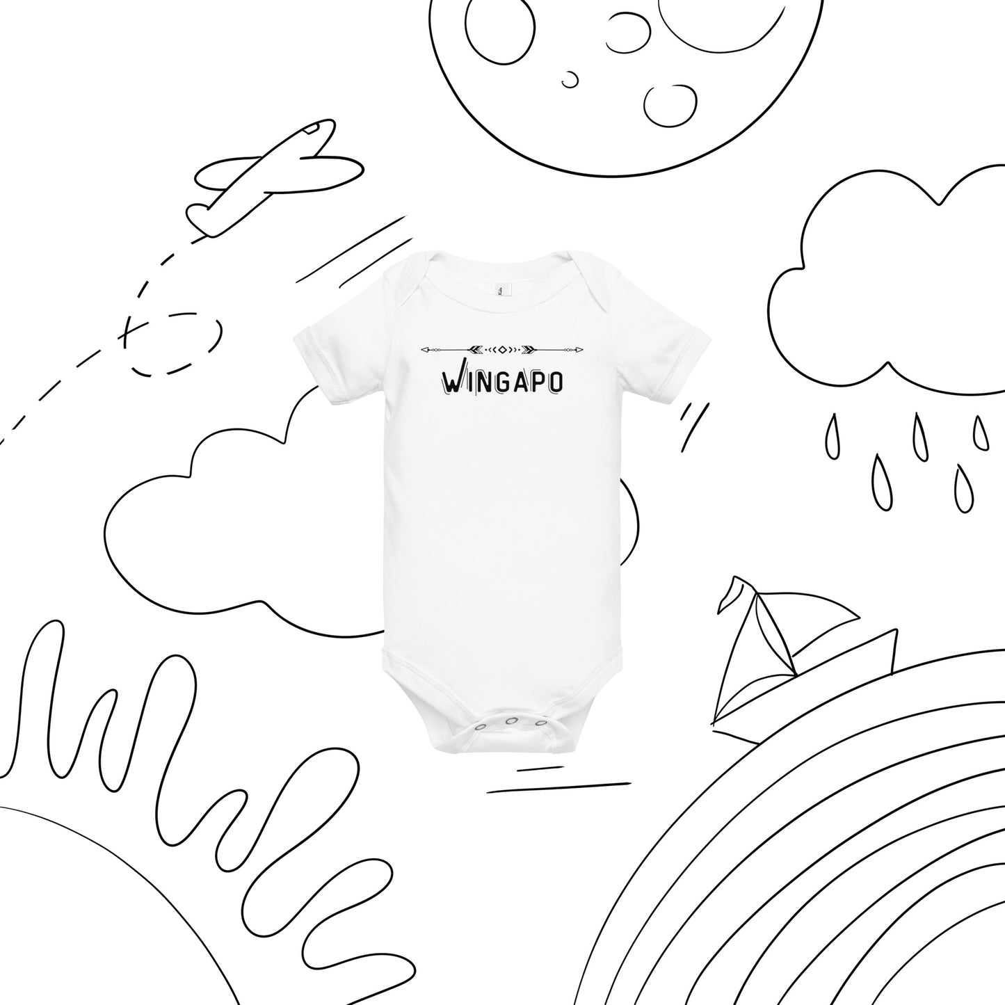 WS Wingapo Arrows Baby Onesie