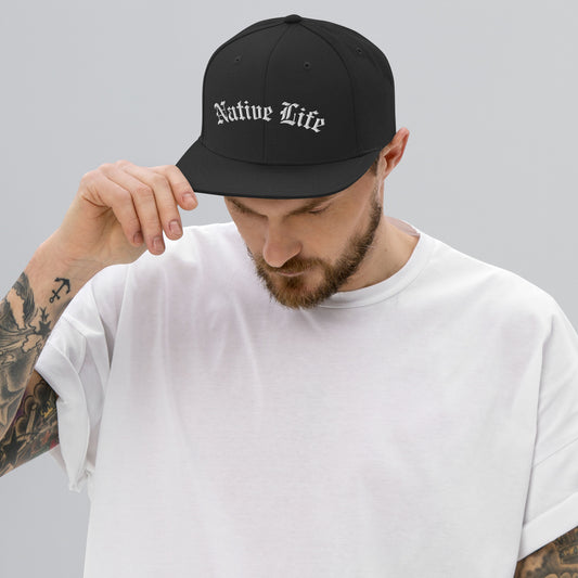 WS Native Life Embroidered Snapback Hat