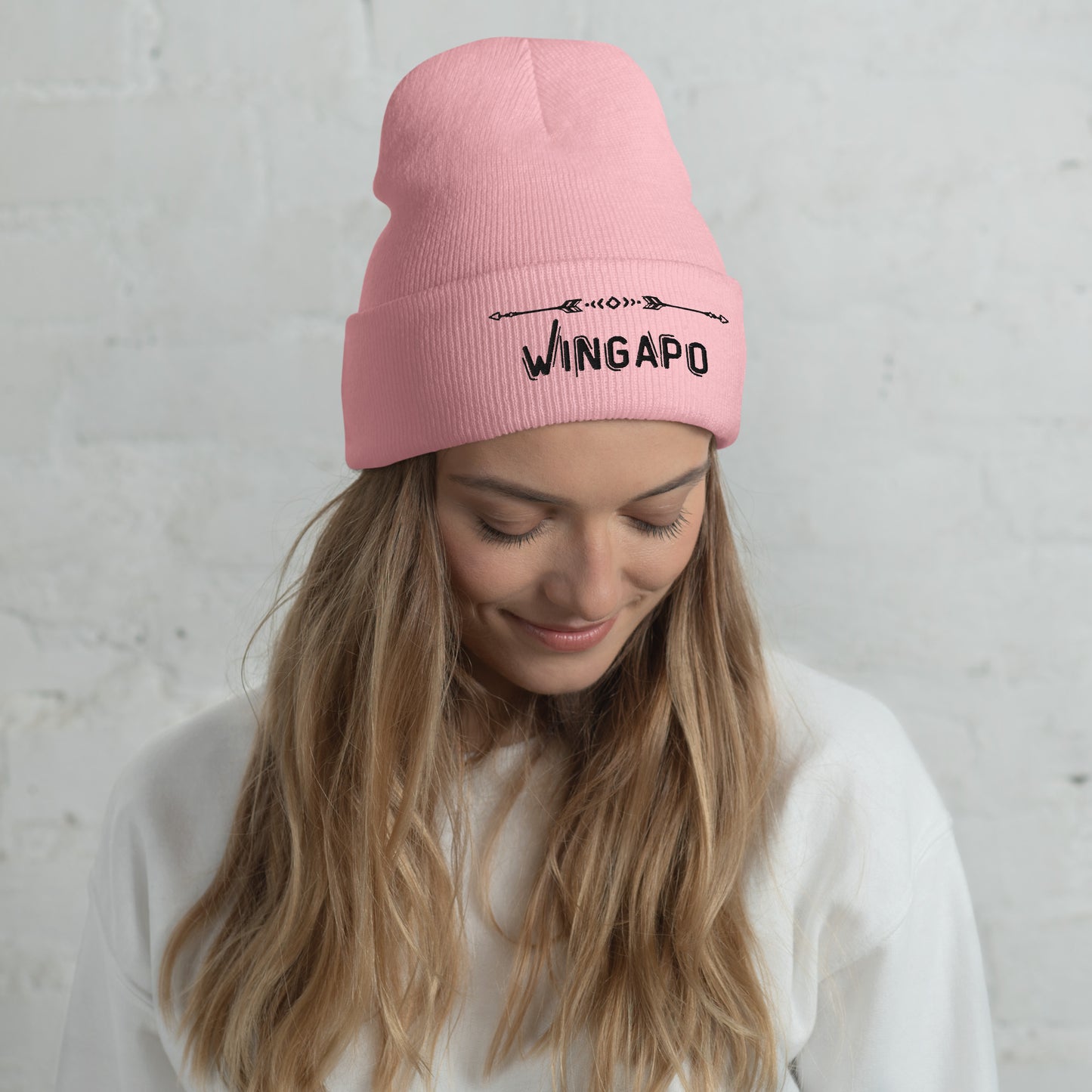 WS Wingapo Arrows Embroidered Beanie