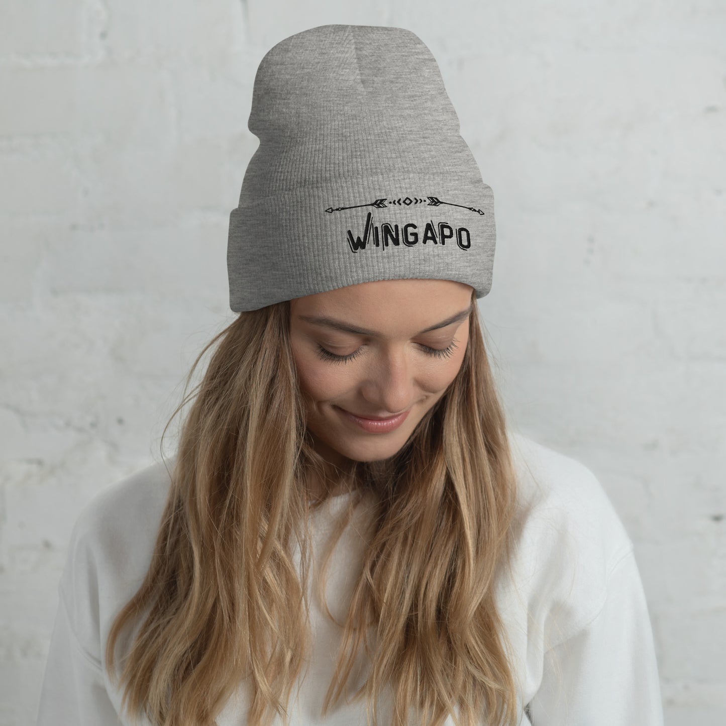 WS Wingapo Arrows Embroidered Beanie