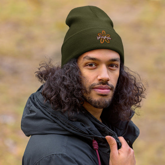 WS Wingapo Flower Embroidered Beanie