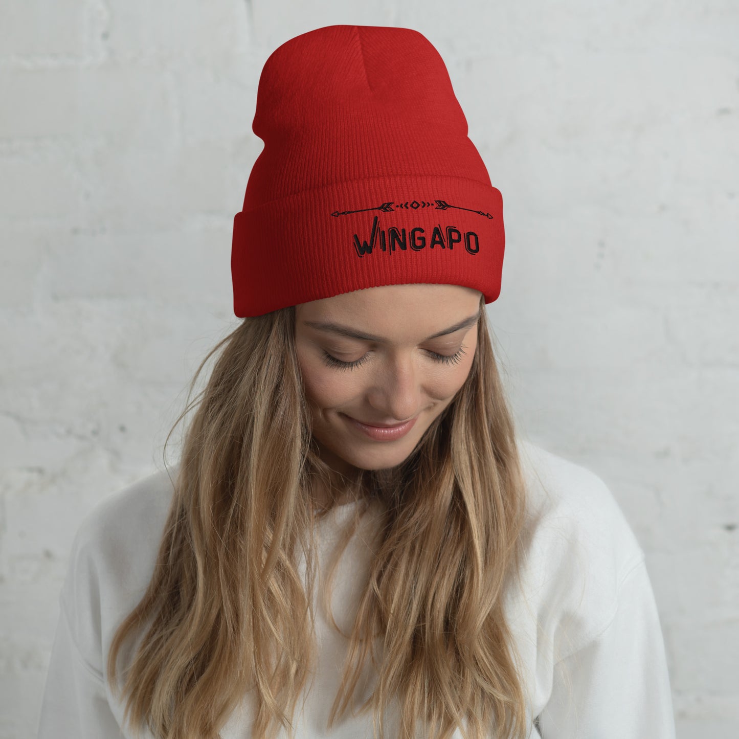 WS Wingapo Arrows Embroidered Beanie