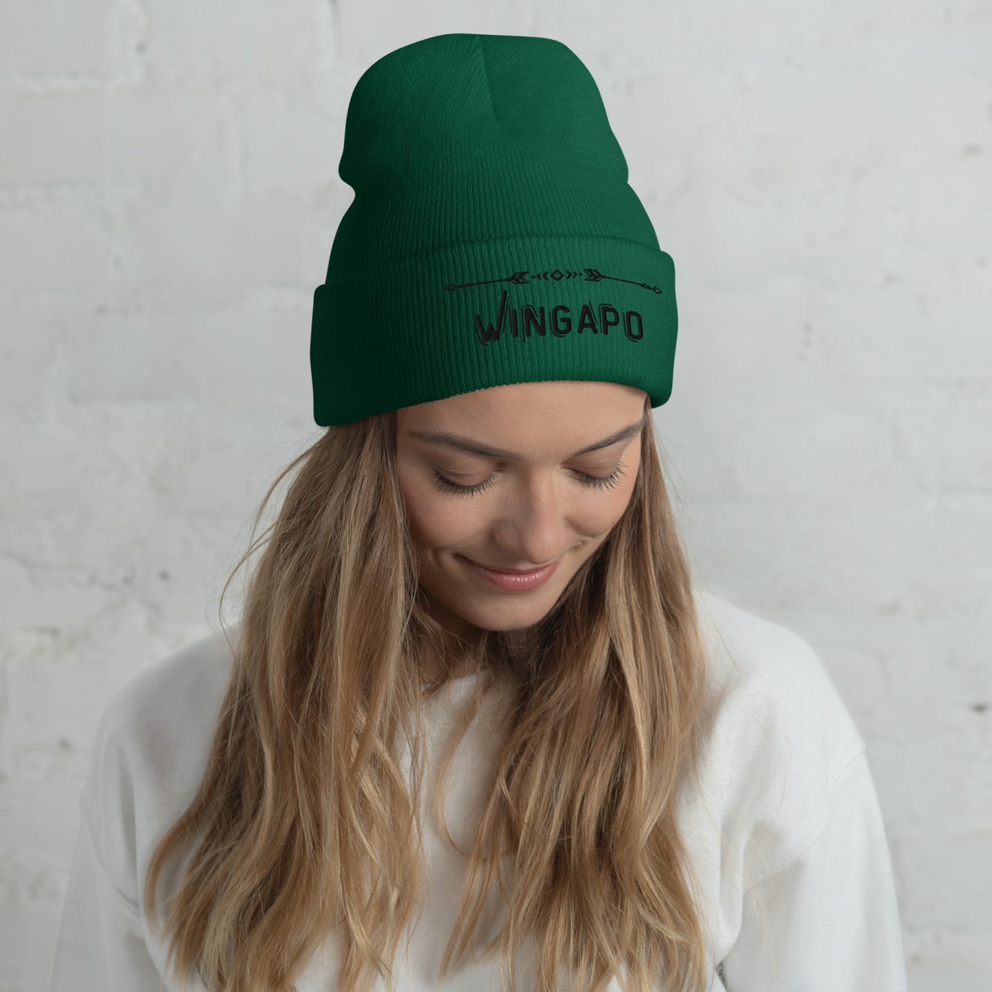 WS Wingapo Arrows Embroidered Beanie