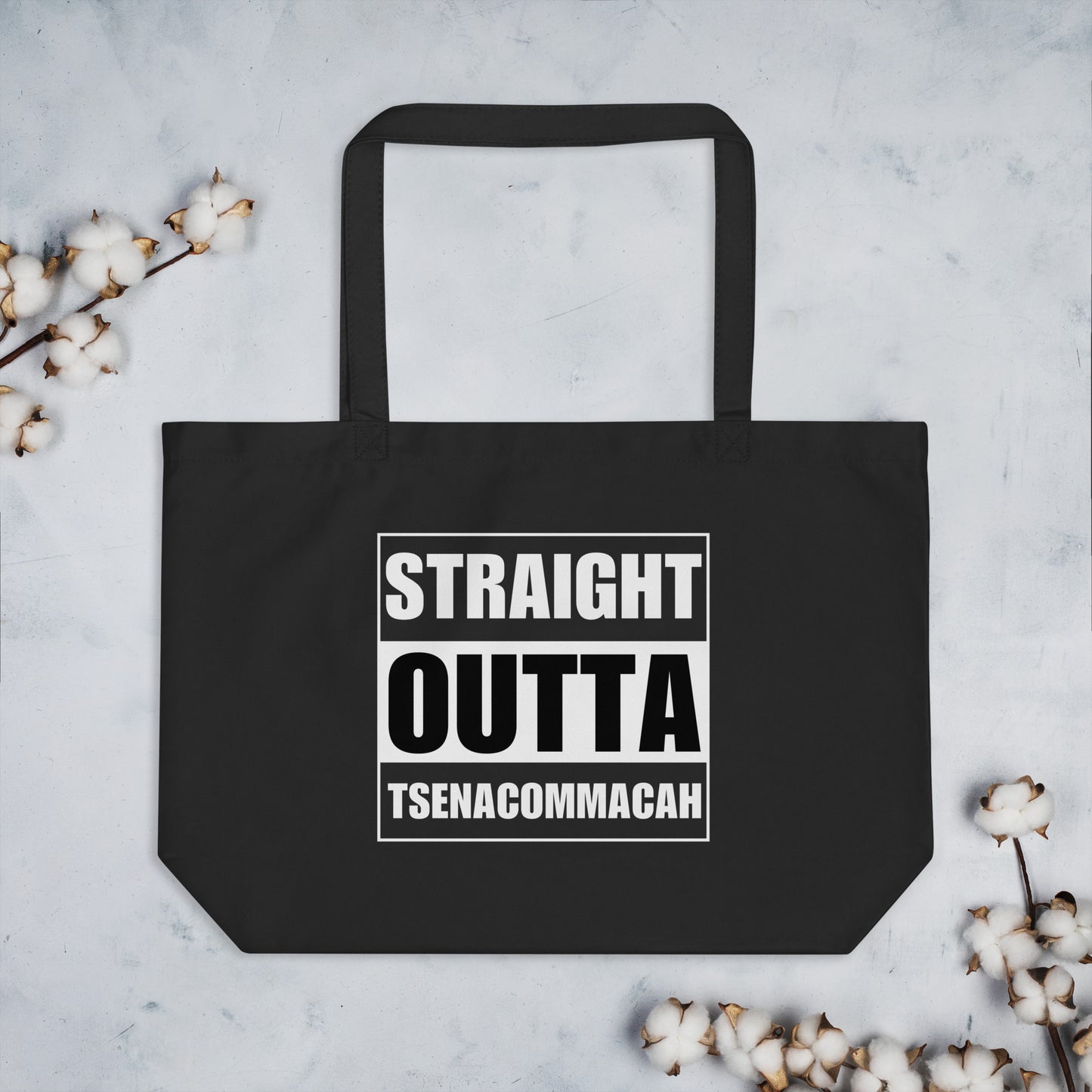 WS Straight Outta Tsenacommacah XL Organic Tote