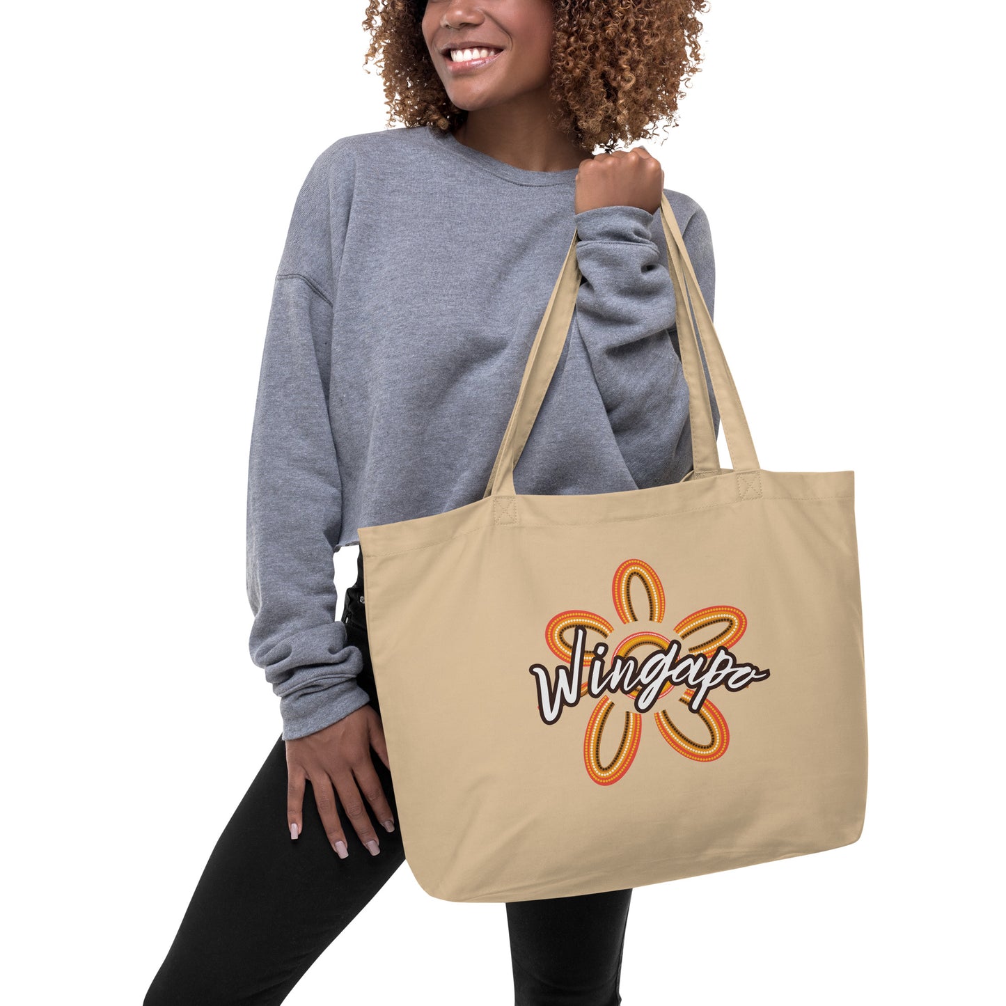 WS Wingapo Flower XL Organic Tote