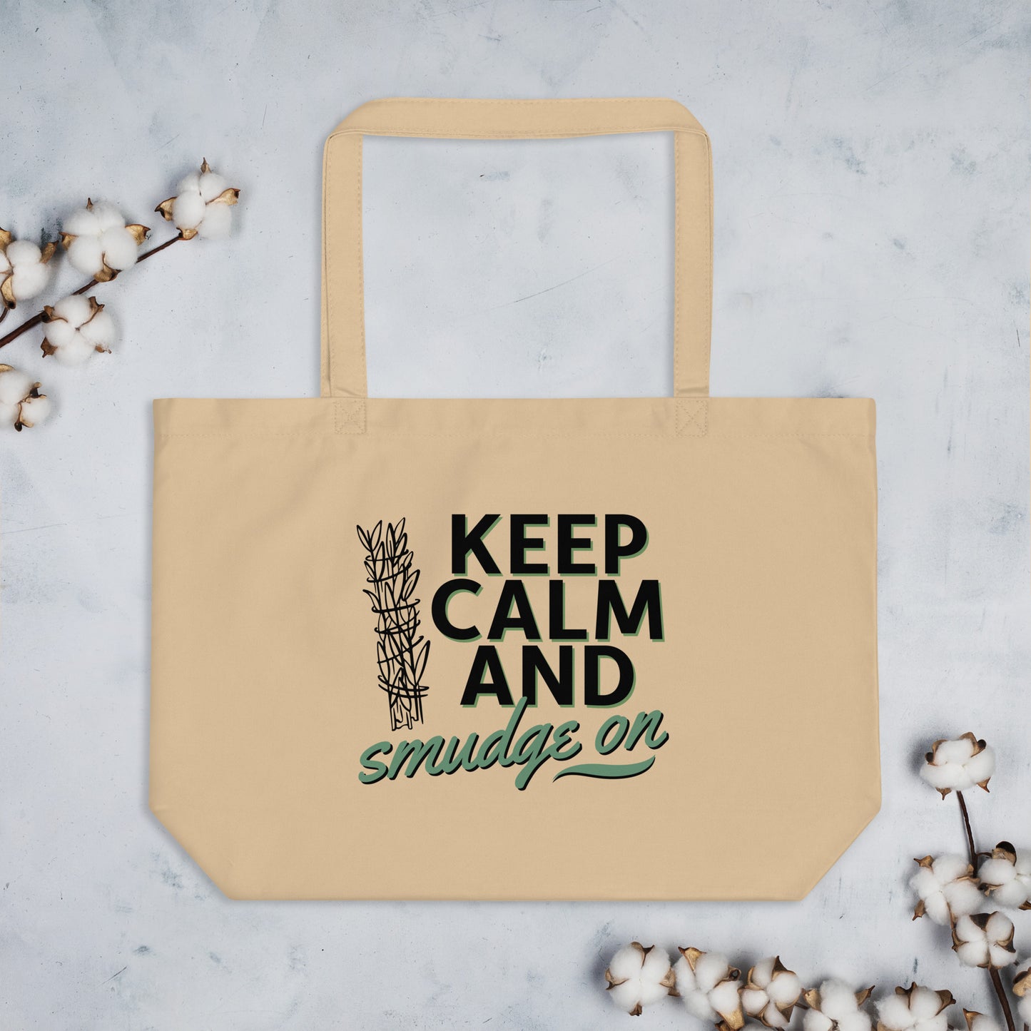 WS Keep Calm XL Organic Tote