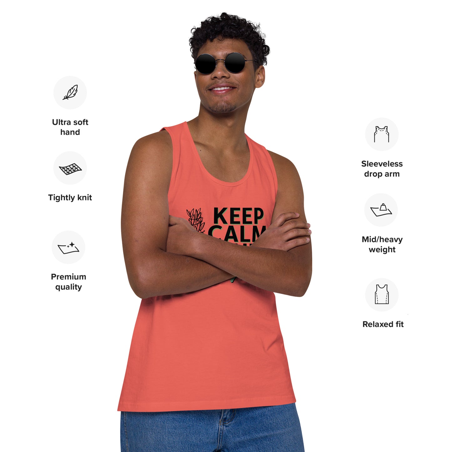 WS Keep Calm Men’s Premium Tank
