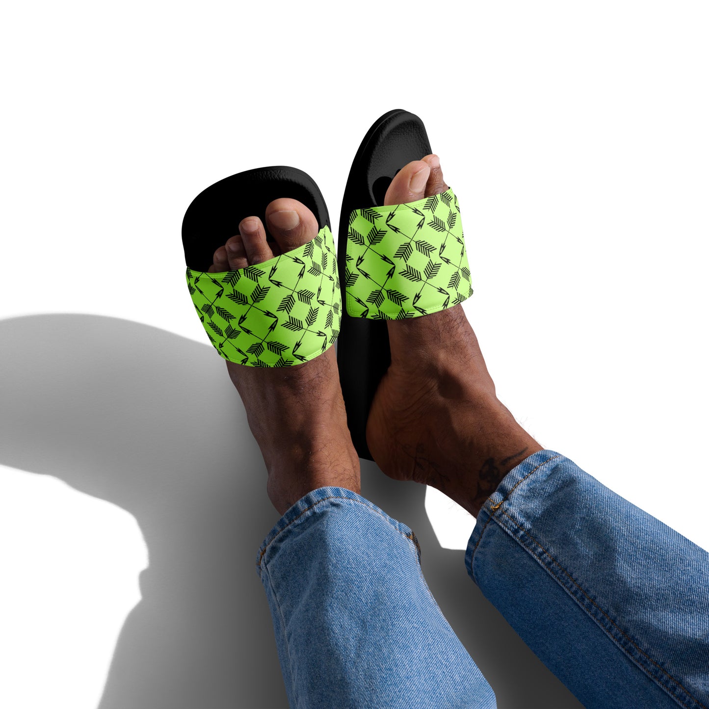 WS Men’s Slides (Lime Arrow)